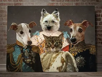 4 pets portrait