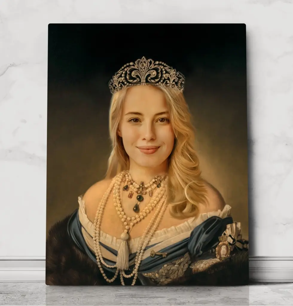 Viscountess Veronica – custom royal pet portrait