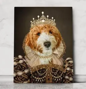 Princess Stella - Custom Pet Portrait – custom royal pet portrait