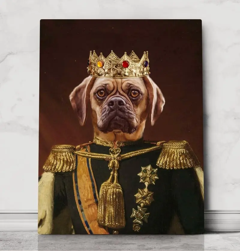 King Louie- Royal Pet Portrait – custom royal pet portrait