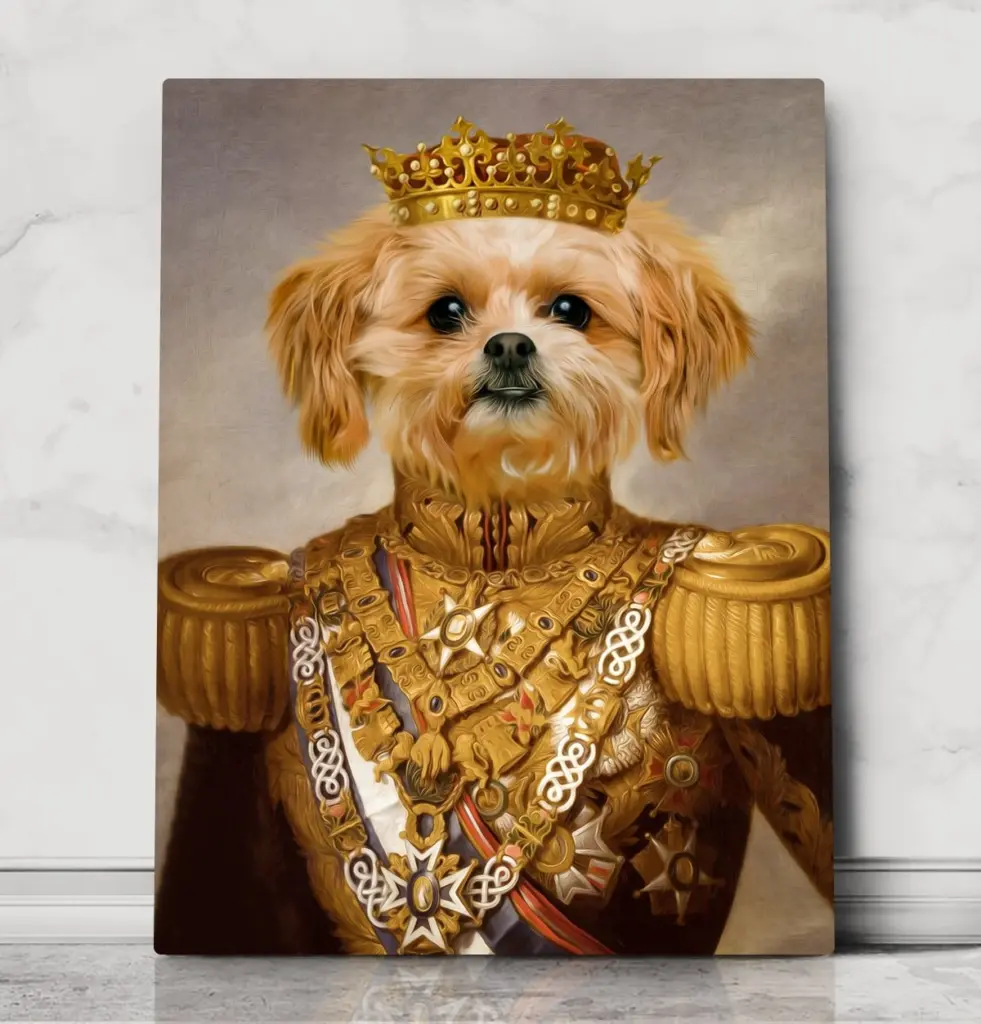 General Milo - Royal Pet Portrait – custom royal pet portrait