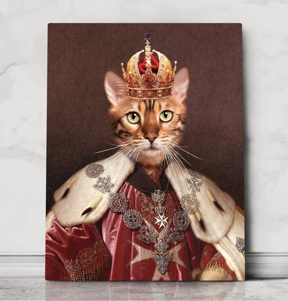 King Tucker - Royal Pet Portrait – custom royal pet portrait