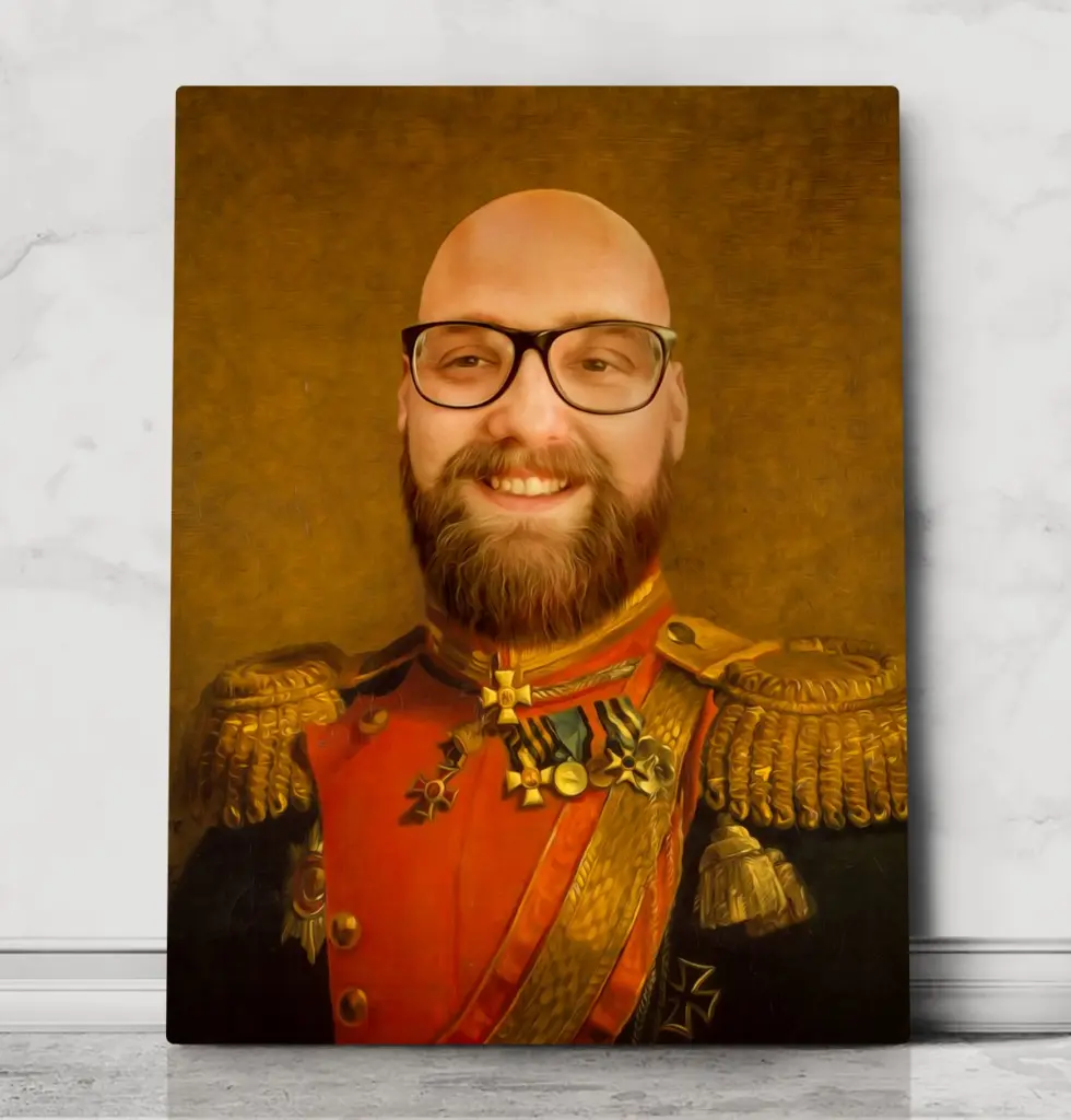 General Jacob – custom royal pet portrait