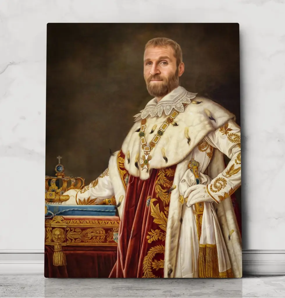 King Luke – custom royal pet portrait