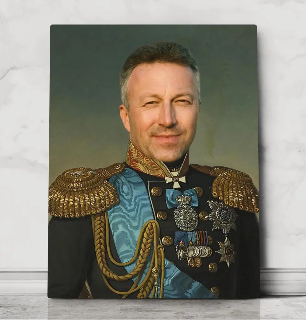 General Jake – custom royal pet portrait