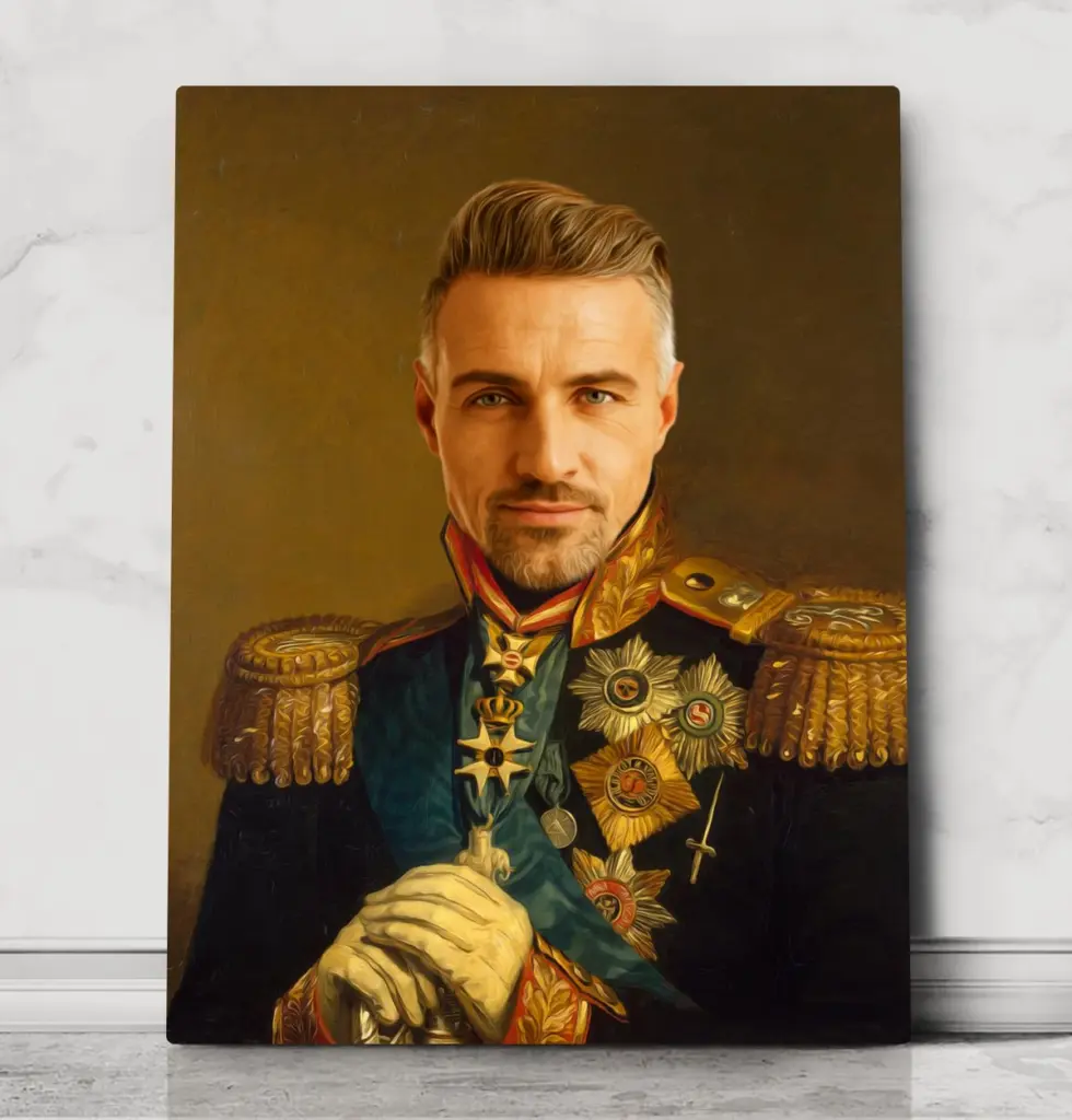 General George – custom royal pet portrait
