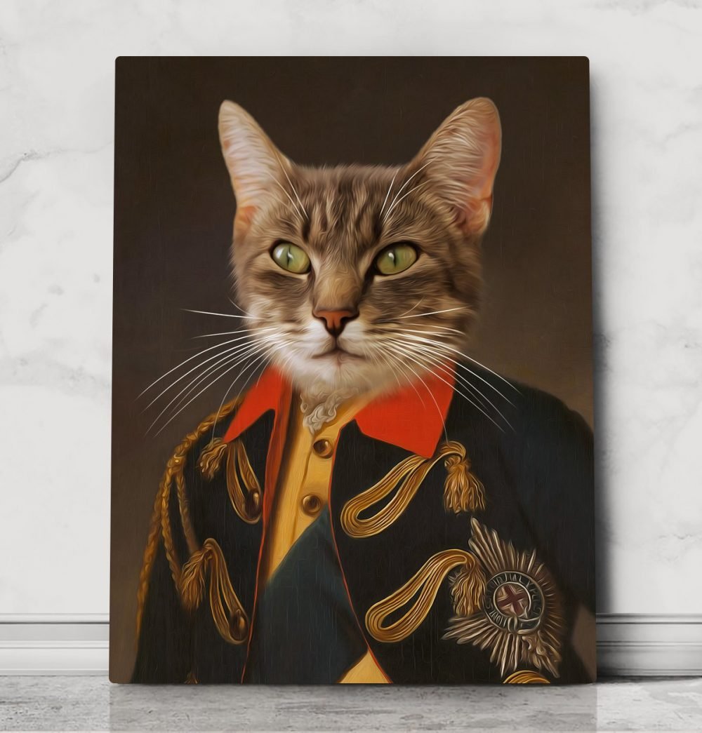 Royal Pet portrait, Canvas pet portrait, Renaissance Dog, Regal Cat, Queen king dog, Custom pet portrait