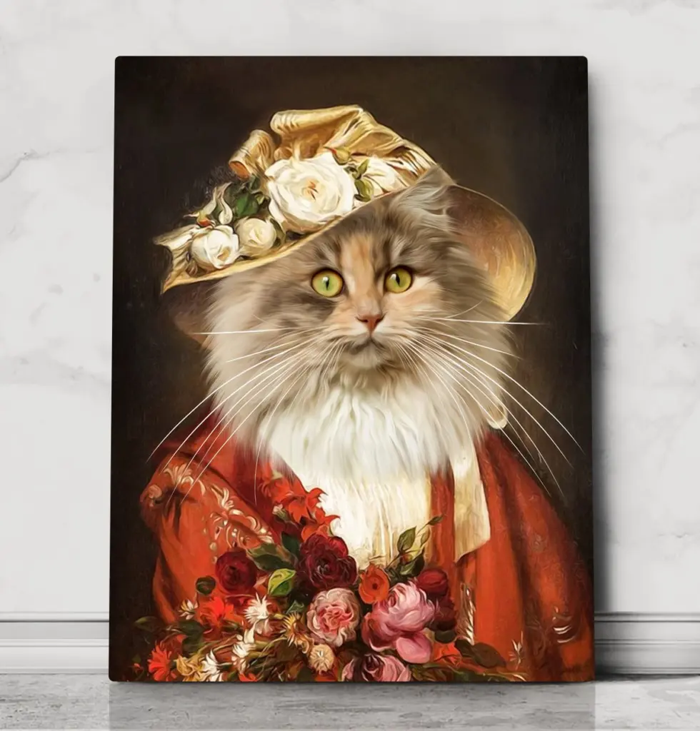 Duchess Alexandrine – custom royal pet portrait