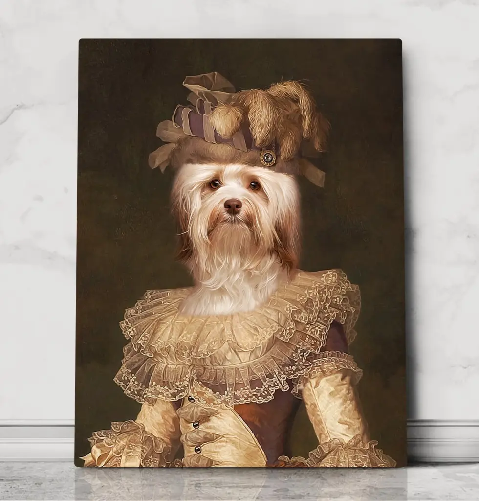 Countess Anastasia – custom royal pet portrait