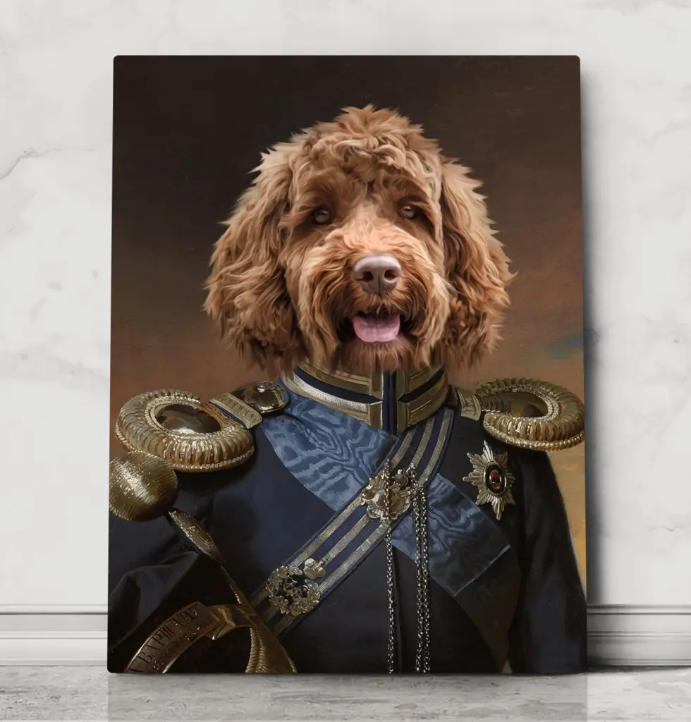 Gentleman William – custom royal pet portrait
