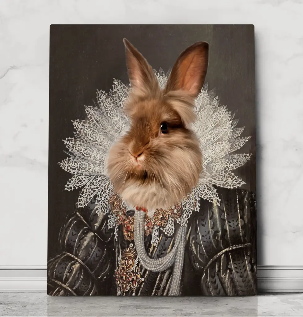 Lady Eleanor – custom royal pet portrait