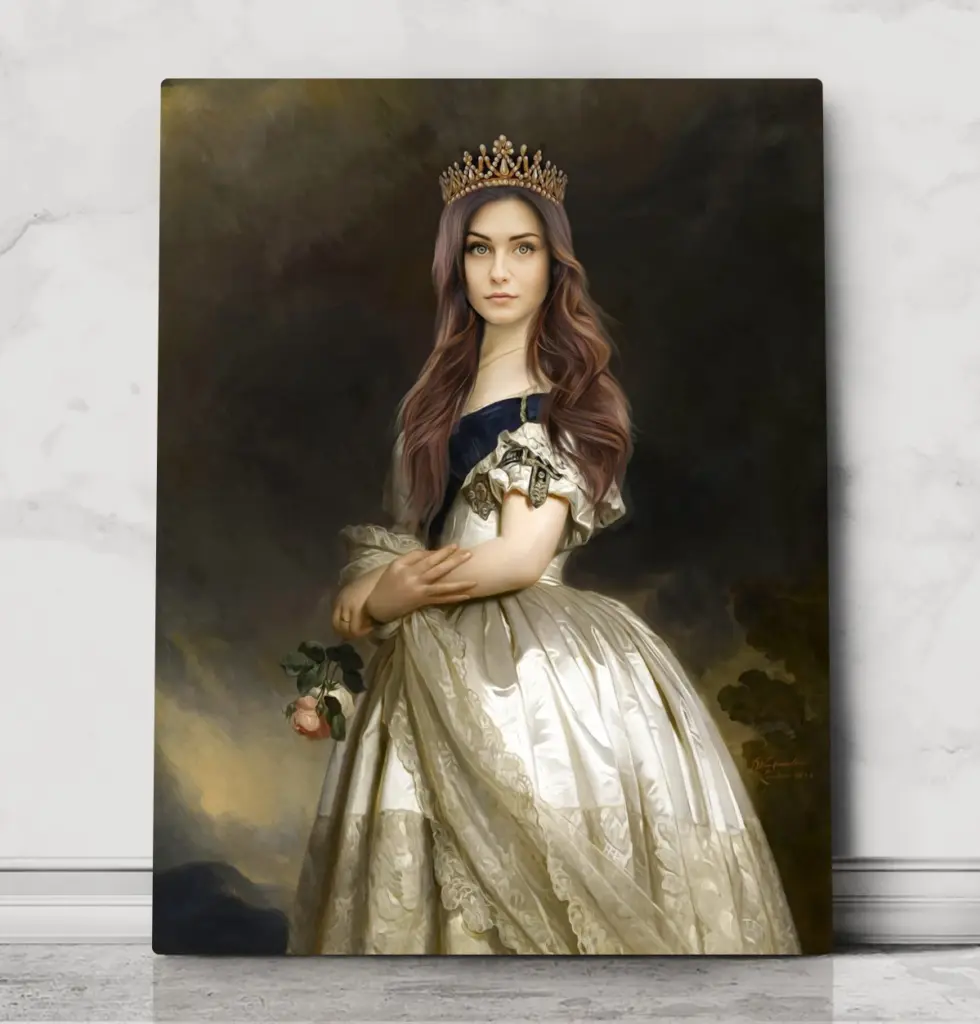 Countess Alexandrine – custom royal pet portrait