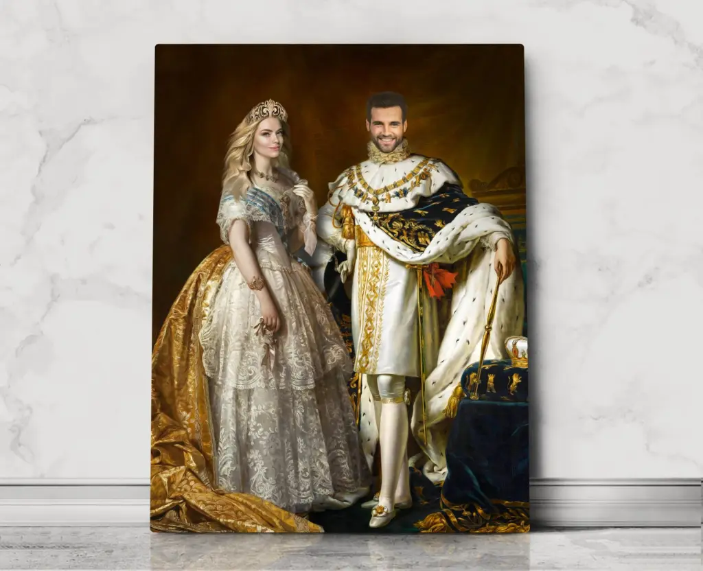 royal-personalized-custom-couple-portrait-family-portrait-couple-present-couple-gift-ideas
