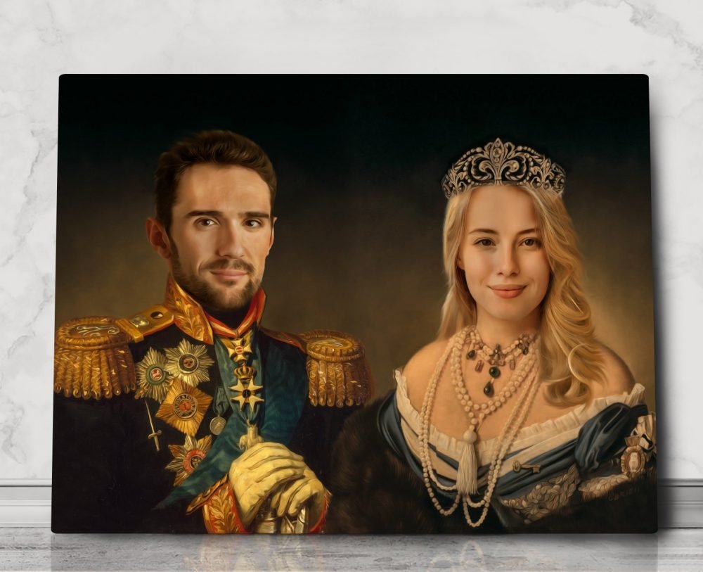 royal-personalized-custom-portrait-couple-portrait-family-portrait-couple-present-couple-gift-ideas-present-funny